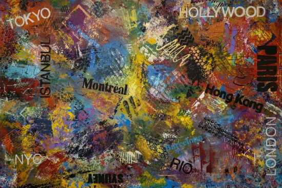 Some Day abstract painting by GAYNA