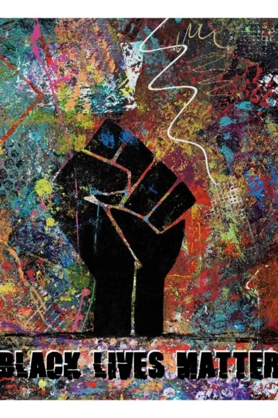 BLM Clenched Fist Poster Print