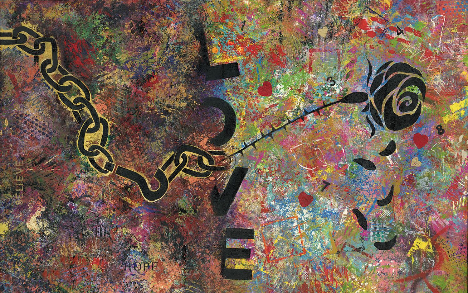 Chains of Love on Canvas